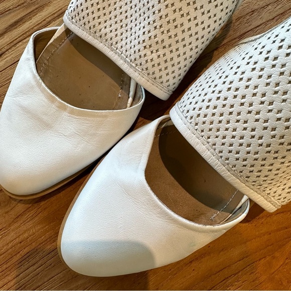 House of Harlow 1960 Esperanza Flats Women’s White Leather Ankle Strap Shooties - Picture 11 of 16